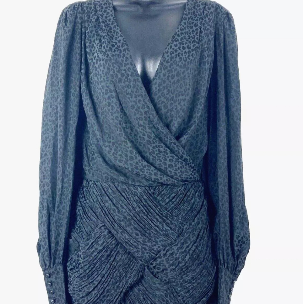 FREEPEOPLE #4 Black Leopard Print Dress